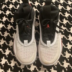 Michael Jordan Air Zoom Air Jordan Nike Black White Red Kids Basketball Shoes